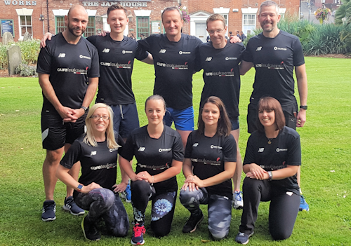 WMCA runners the Mayor's Movers - (back row l-r): James Webster, Luke Bodin, Simon Hall, Andy Street, Malcolm Holmes;  (front row l-r):  Claire Williams, Laura Anderson, Jenni Ainge, Vikki Holland