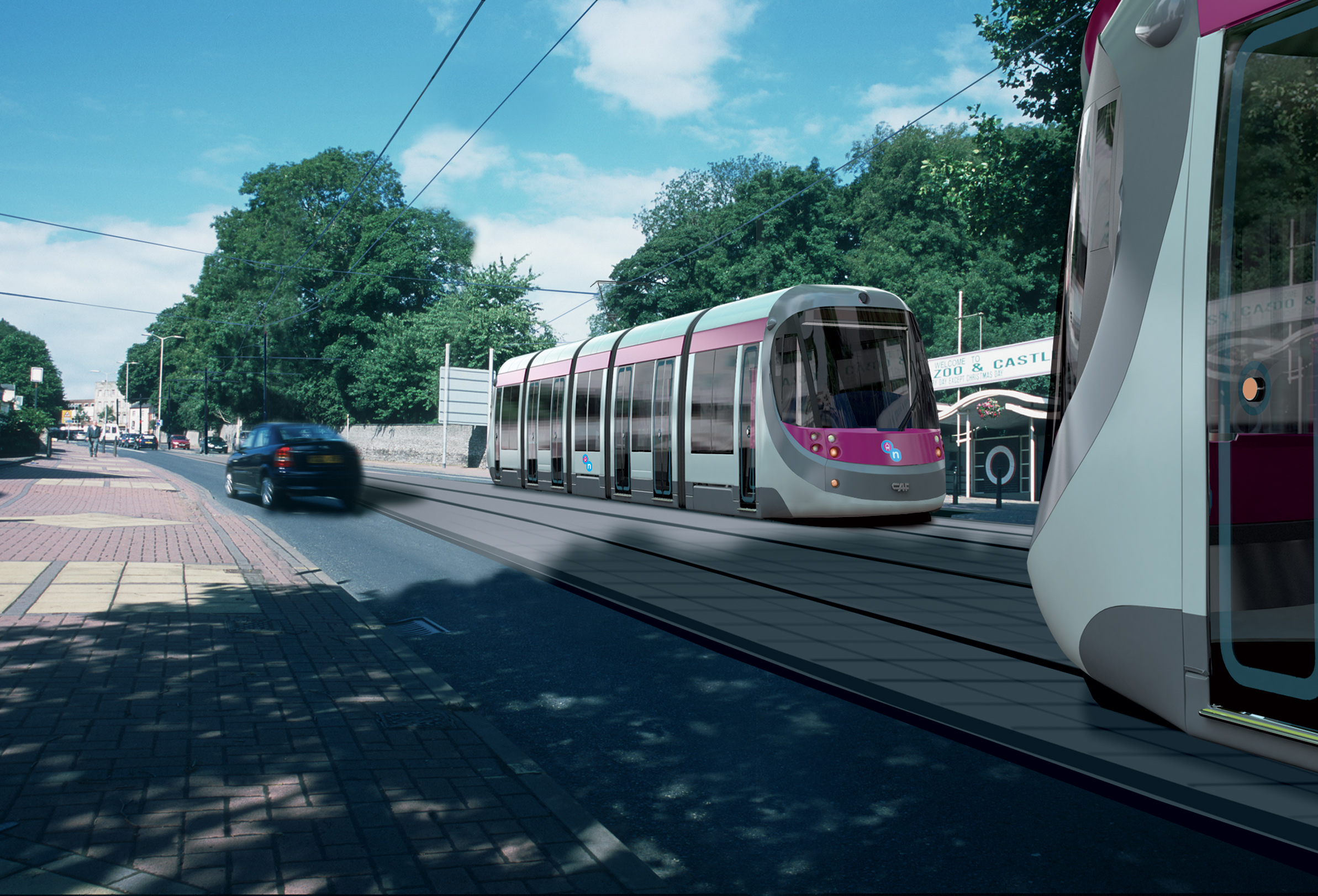 An artist’s impression of the metro extension through Dudley