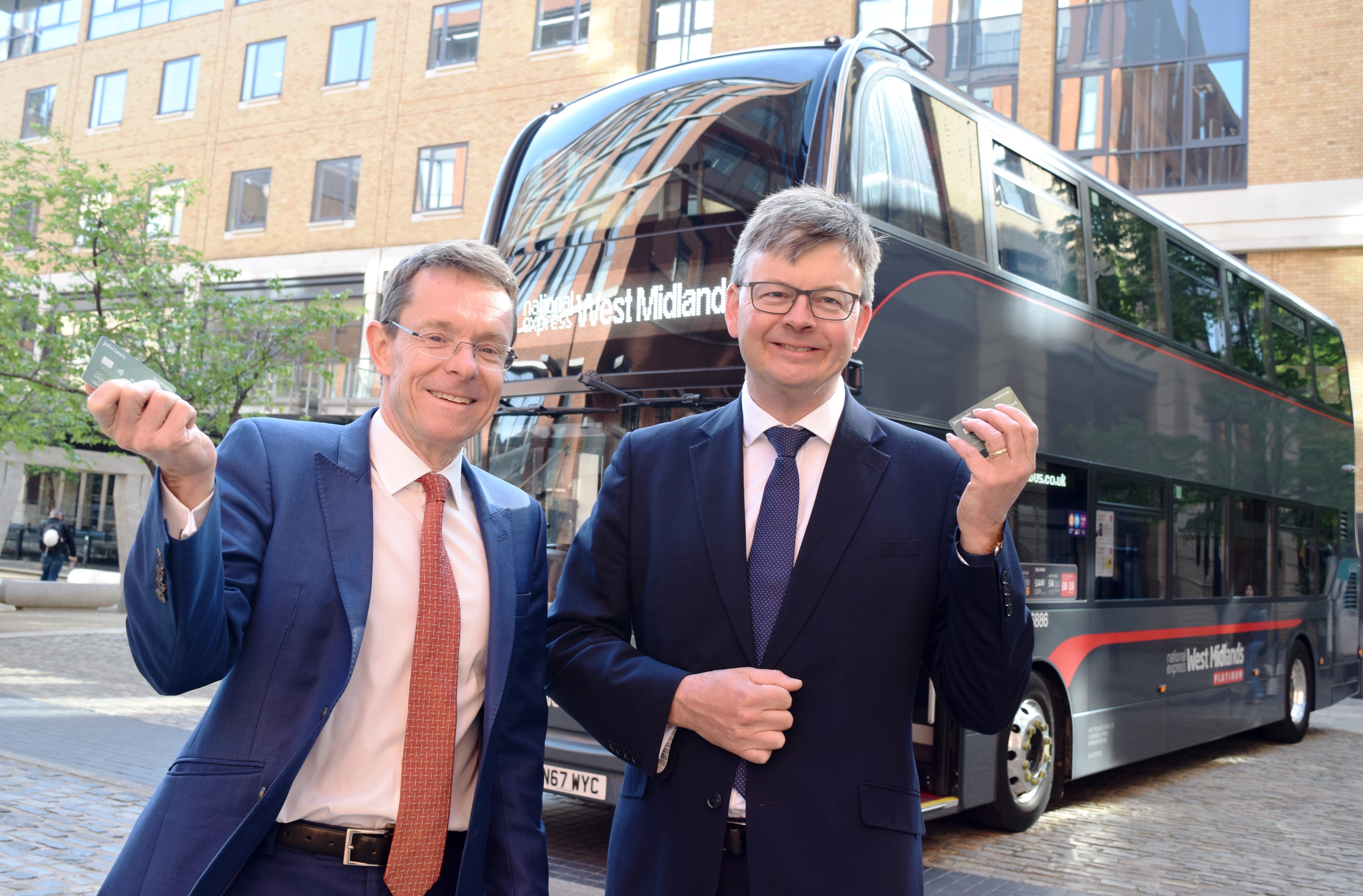 West Midlands Mayor Andy Street and National Express West Midlands MD Tom Stables.