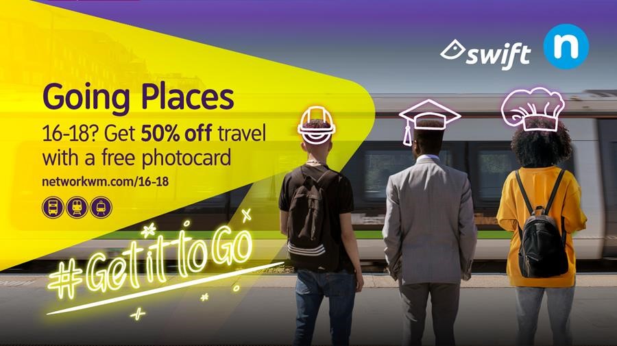 The 16-18 photocard offers 50% off tram, train and bus travel