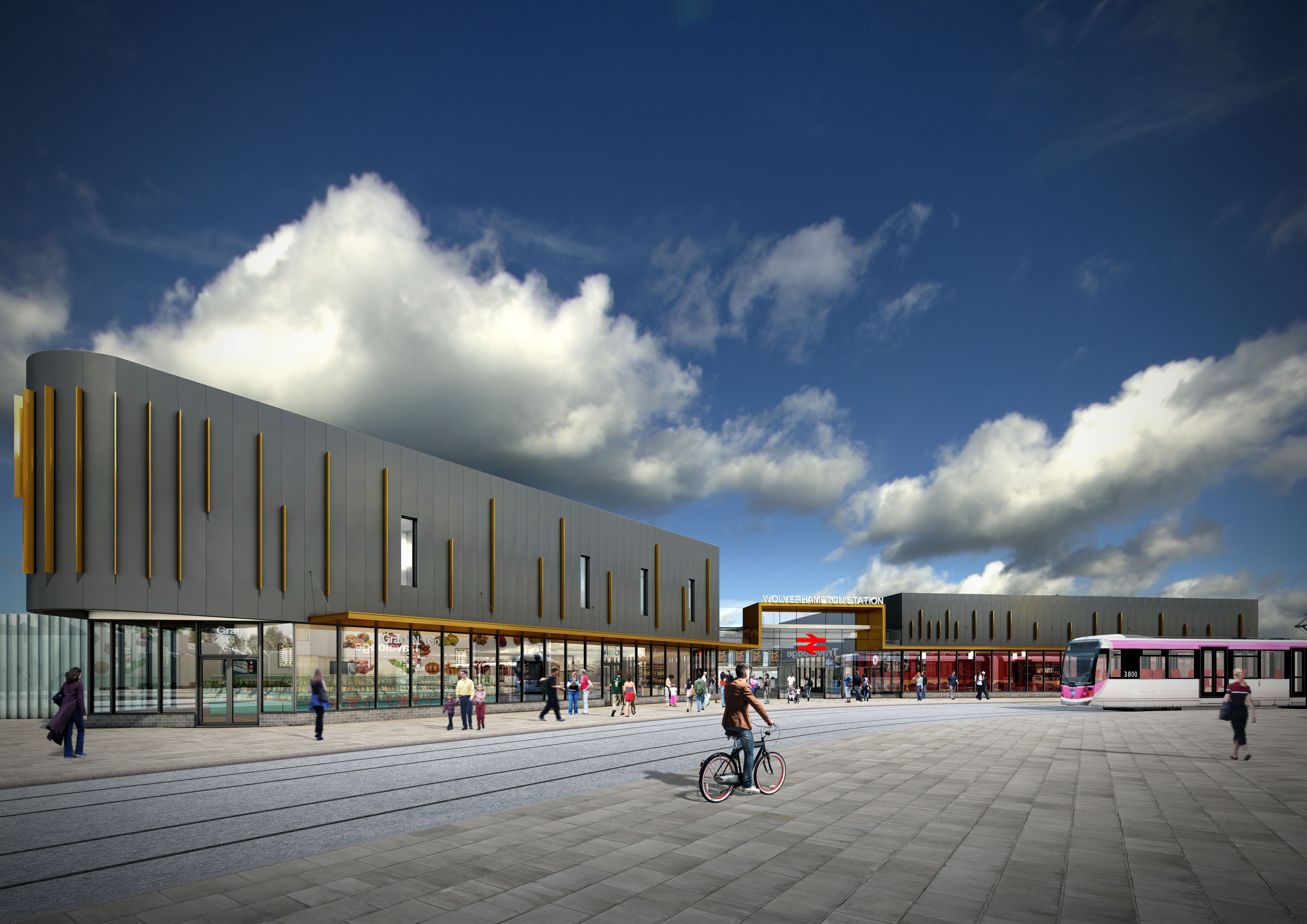 CGI of the new Wolverhampton Railway Station
