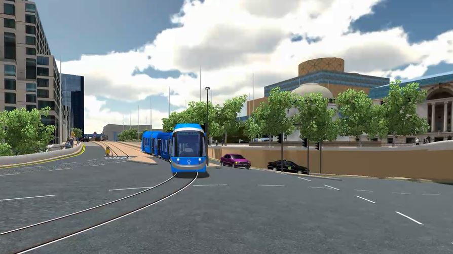 Fly-through video shows how West Midlands Metro’s Birmingham city centre extension will look