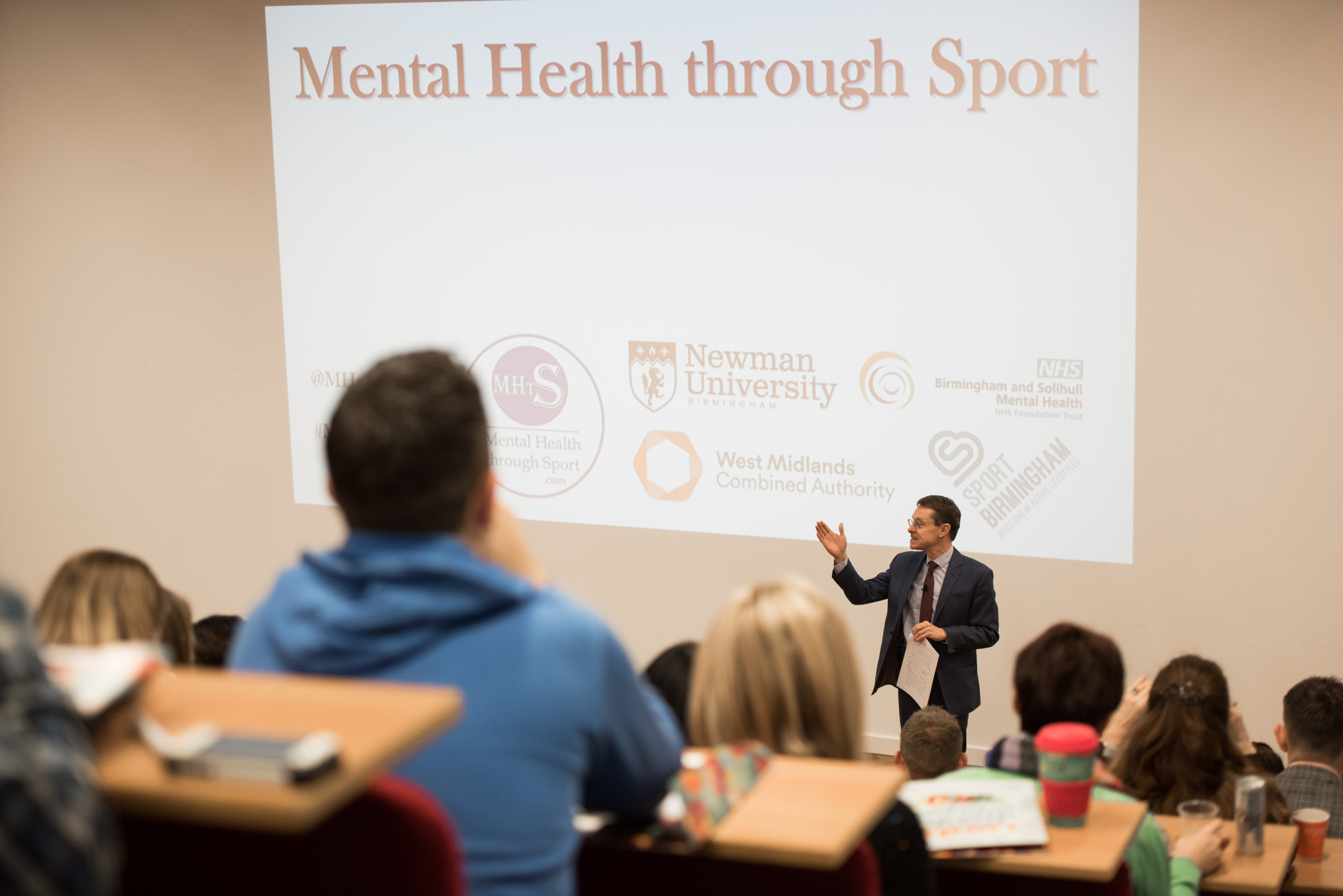 Andy Street opened the Mental Health through Sport symposium