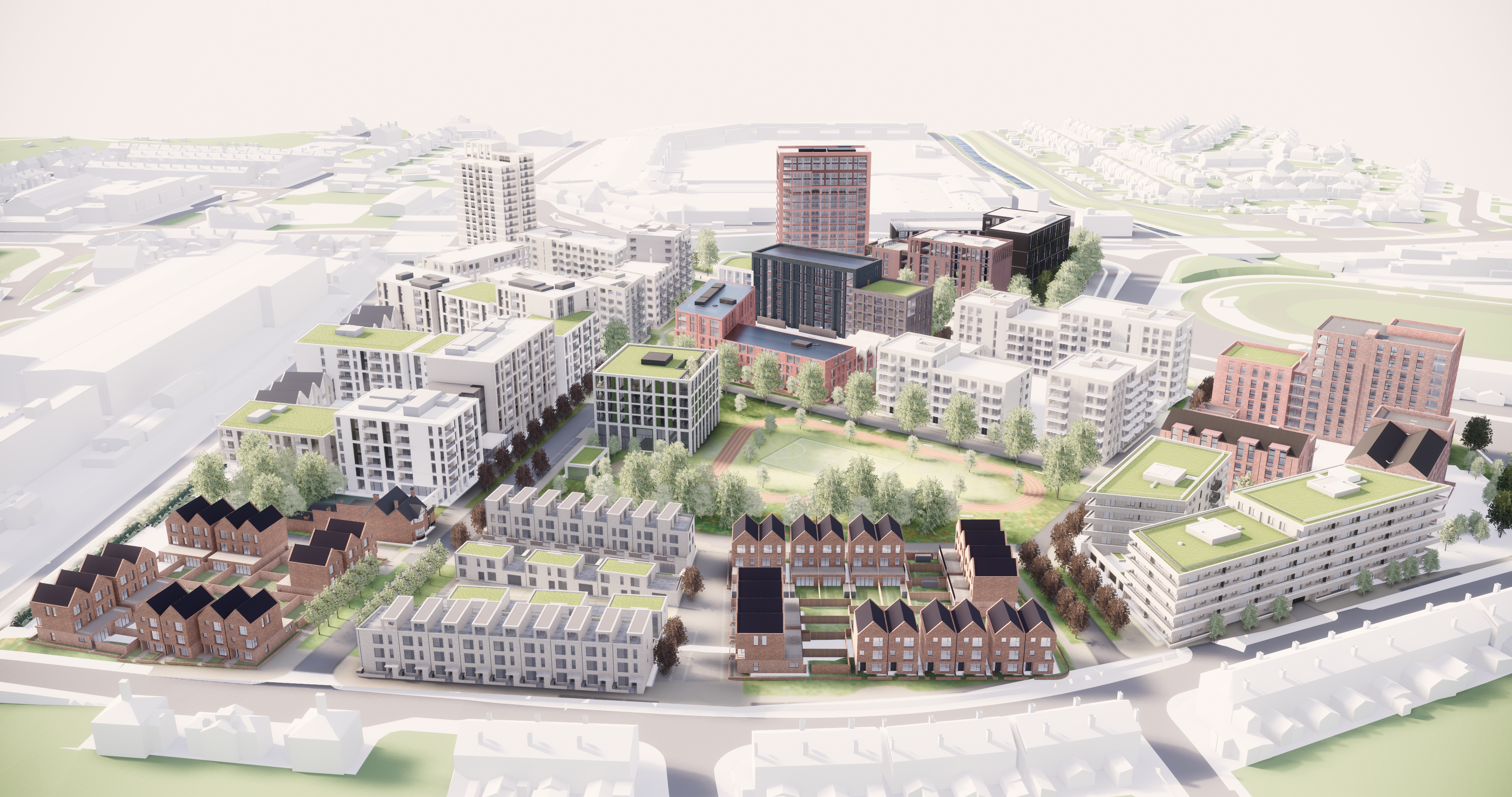 An artist's impression of the development, unanimously approved today by Birmingham CC planning committee.