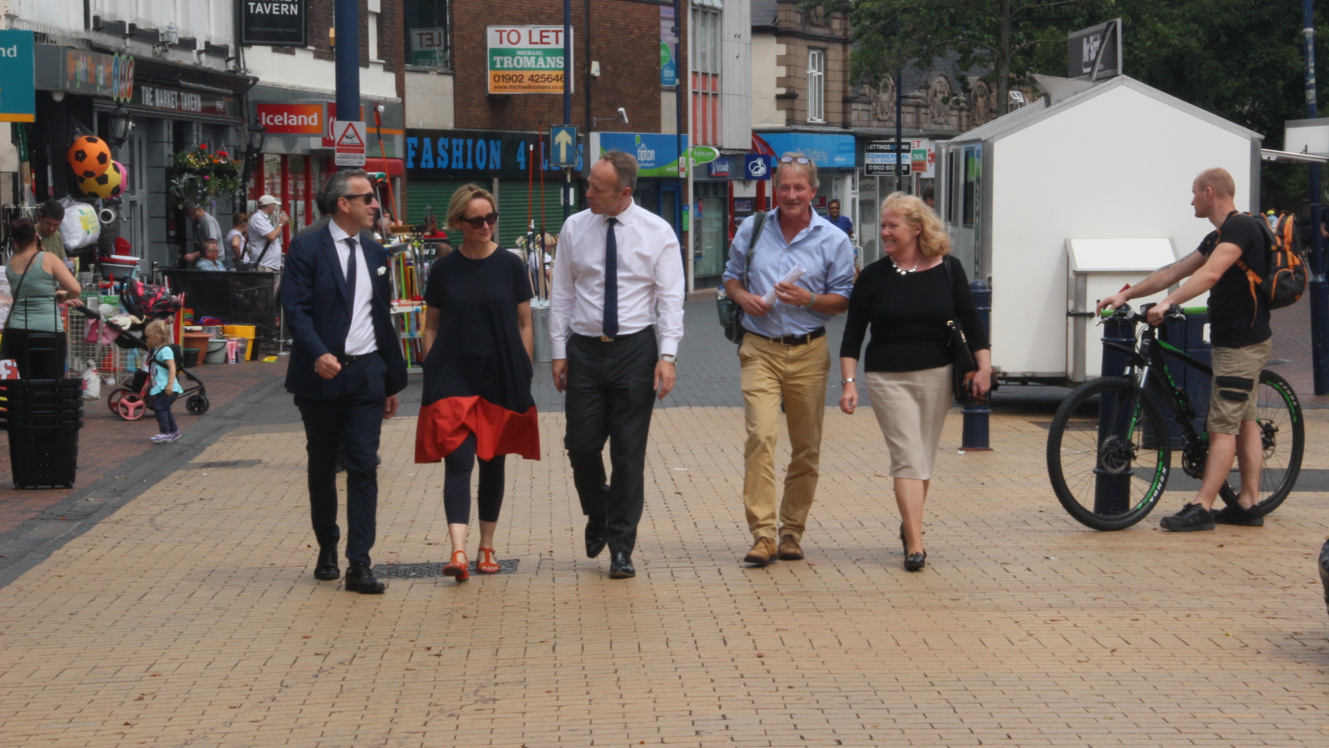 L-R Ed Watson from Arup, WMCA design lead Louise Wyman, taskforce chair Jon Bramwell, director of urban planning at the University of Birmingham Austin Barber, and WMCA head of policy for housing and regeneration Patricia Willoughby