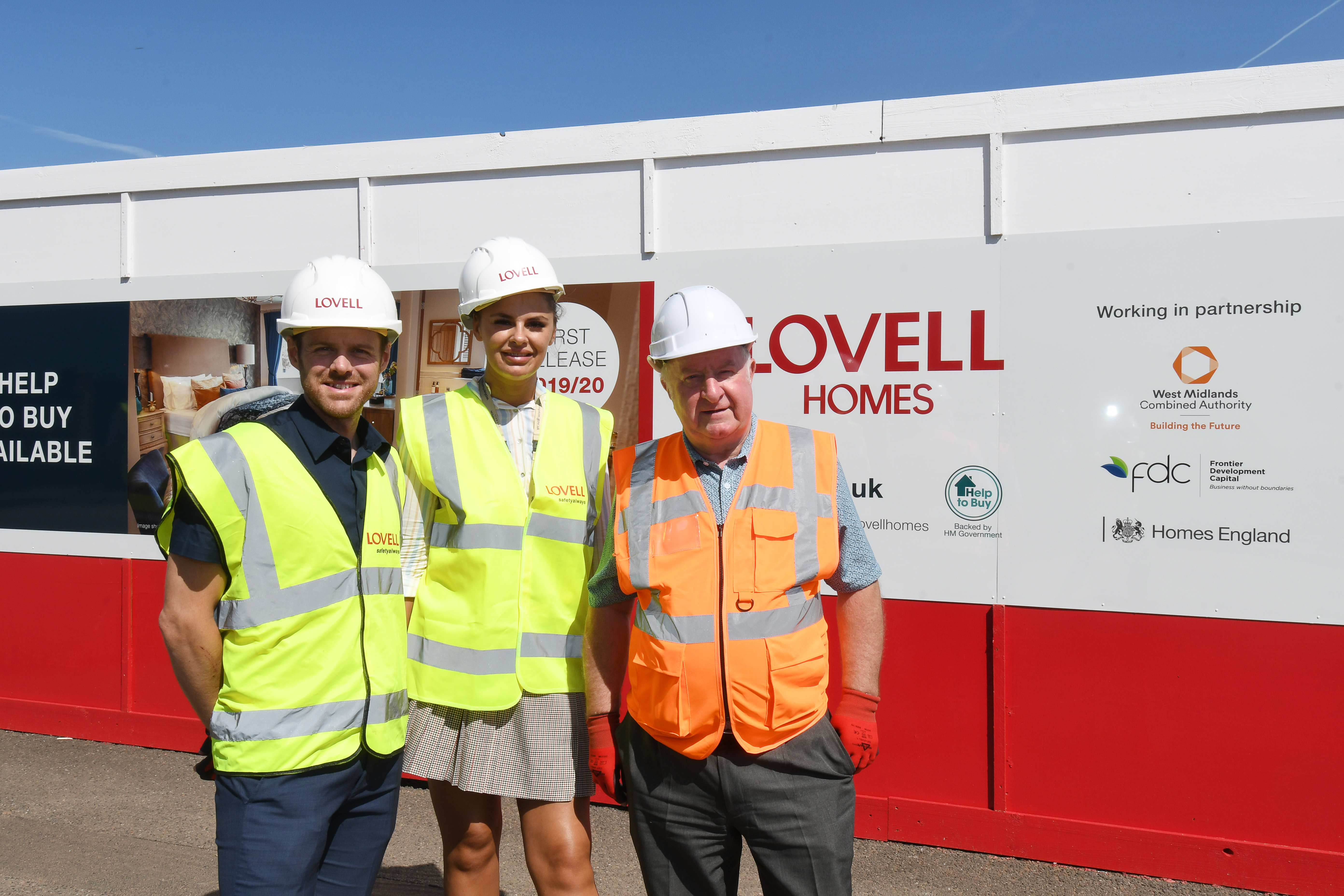 L-R Stuart Penn, regional managing director for Lovell, Cllr Beverley Momenabadi from Wolverhampton City Council (Ettingshall) and Cllr Mike Bird, leader of Walsall Council and WMCA portfolio holder for housing and land