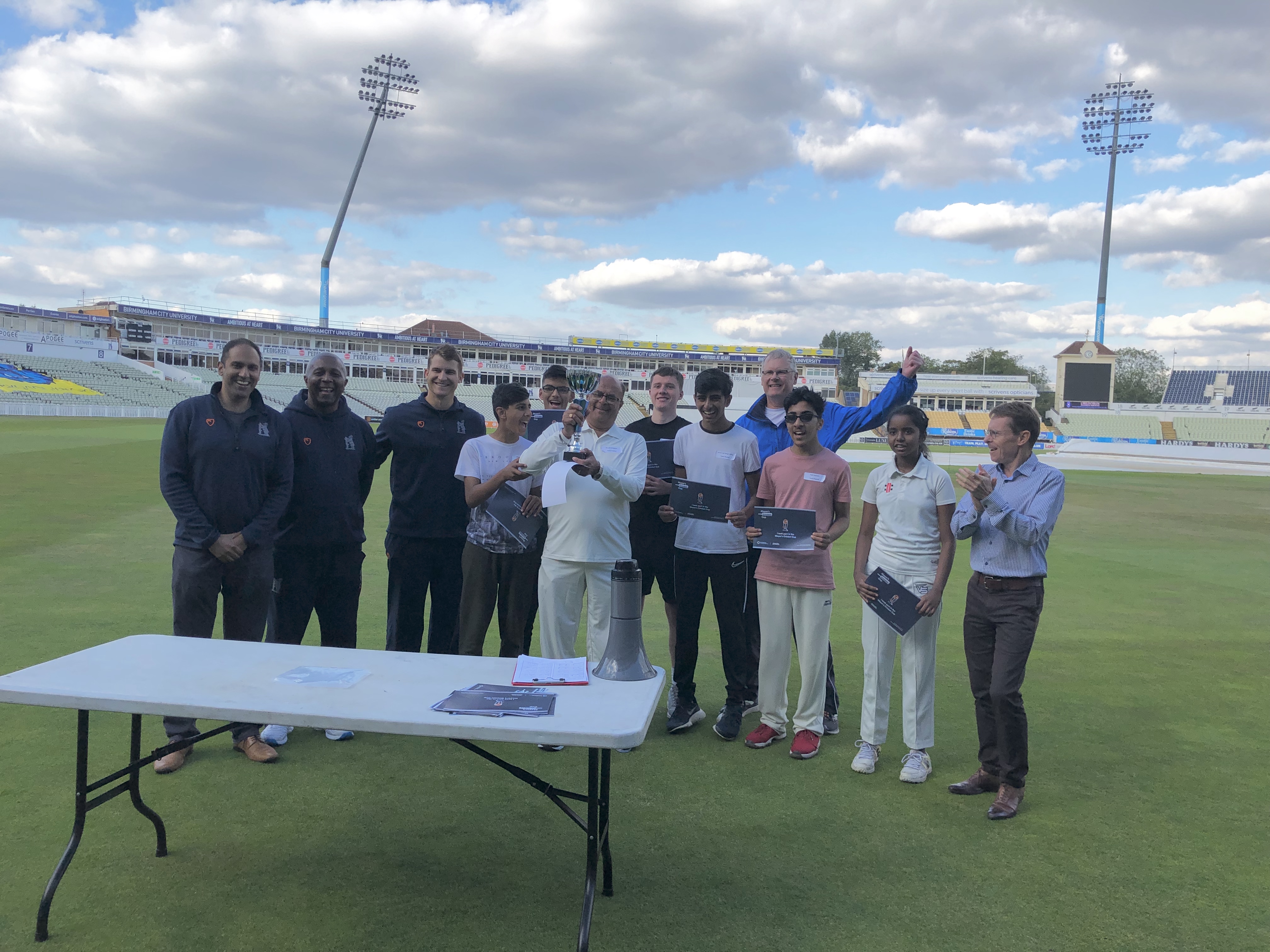 Team Rashid emerged vistorious to lift the Mayor's Cricket Cup at Edgbaston