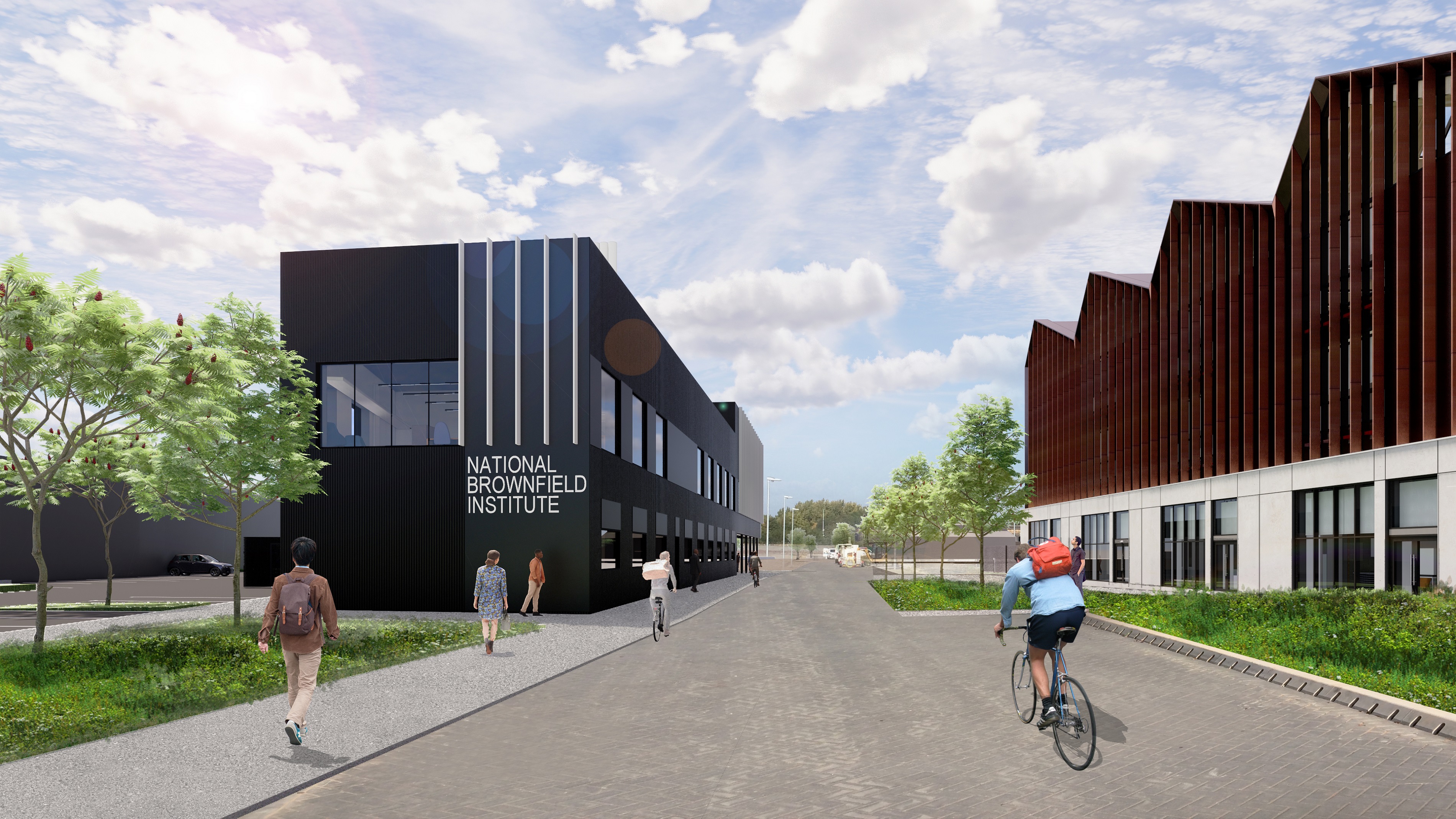 CGI image of how the new National Brownfield Institute will look