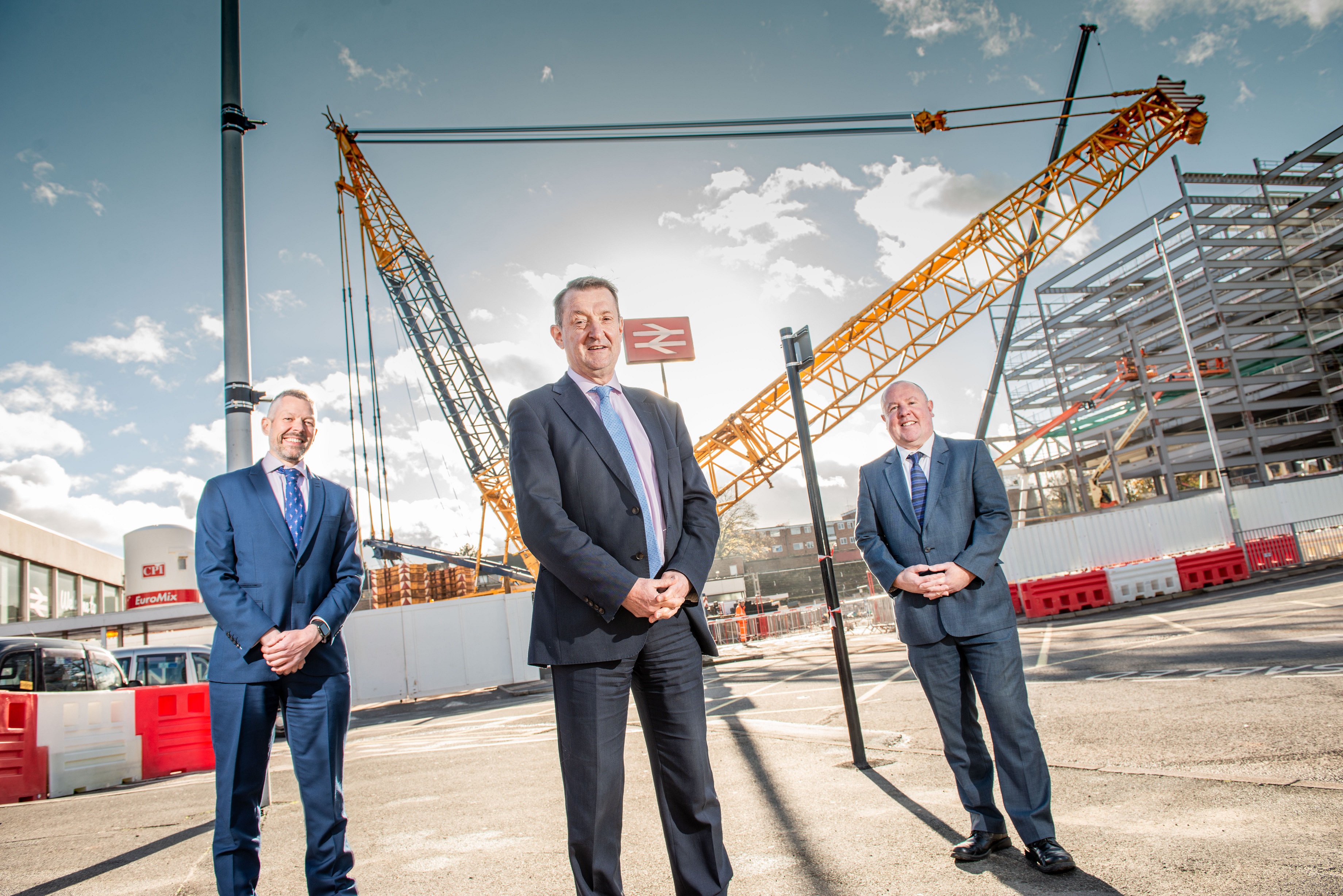 Caption: From the left, Malcolm Holmes (Rail Director for WMCA/Transport for West Midlands), Nick Abell (CWLEP) and Cllr Jim O’Boyle (Coventry City Council)