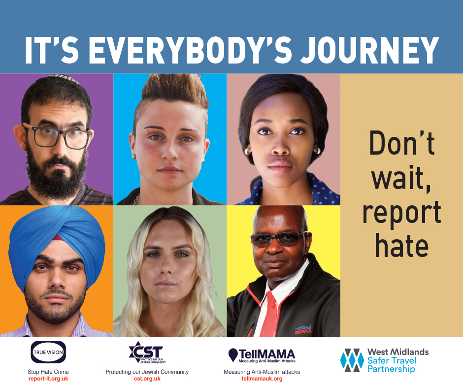 Safer Travel Relaunch Anti Hate Crime Campaign To Encourage Passenger Reporting