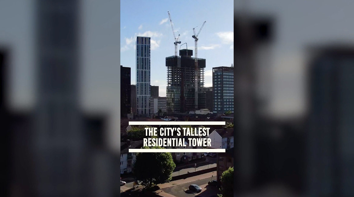 Video celebrates topping out at Birmingham’s tallest residential tower