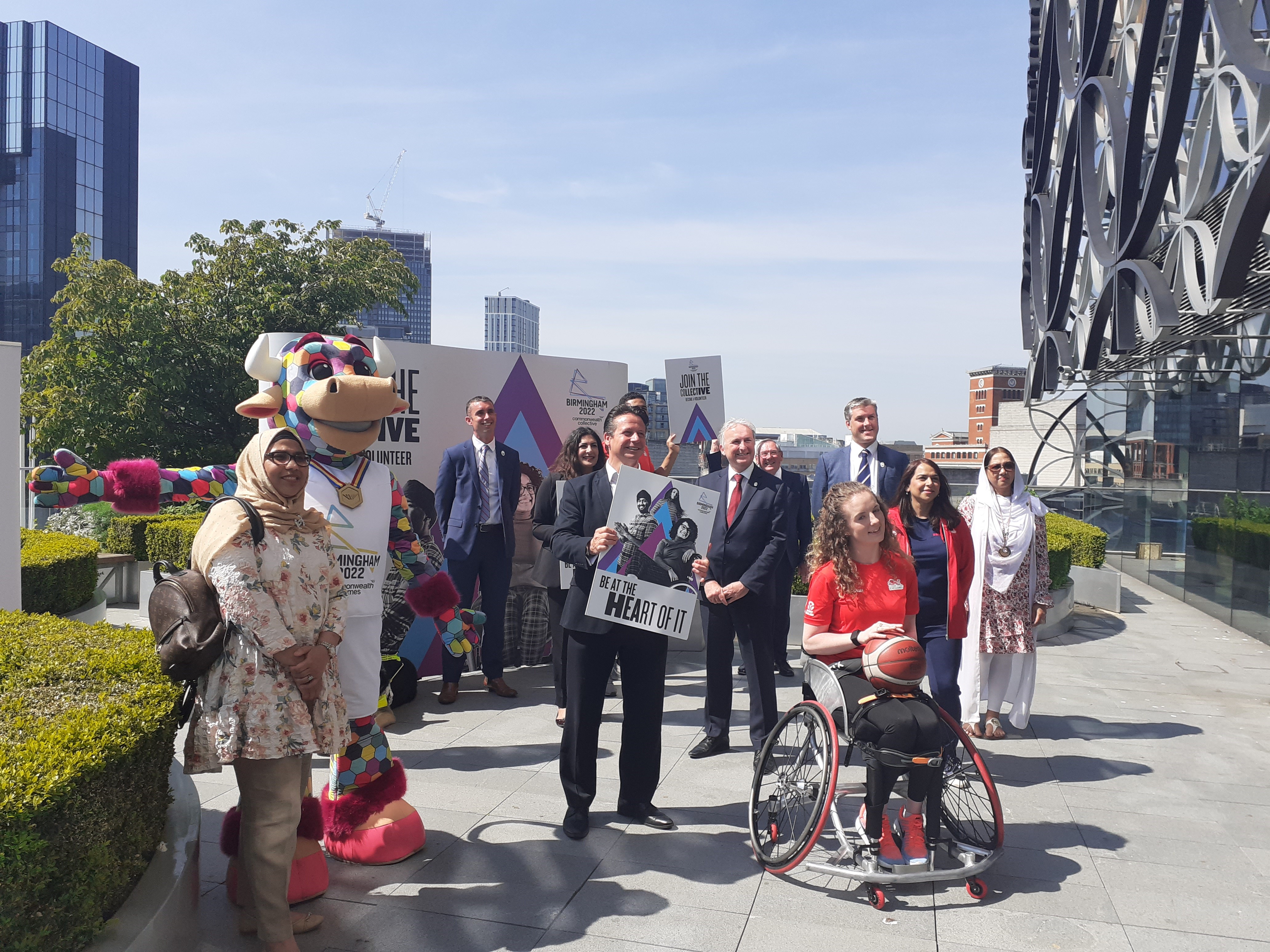 Athletes, volunteers and partners come together to launch the opening of applications for volunteers for the Birmingham 2022 Commonwealth Games