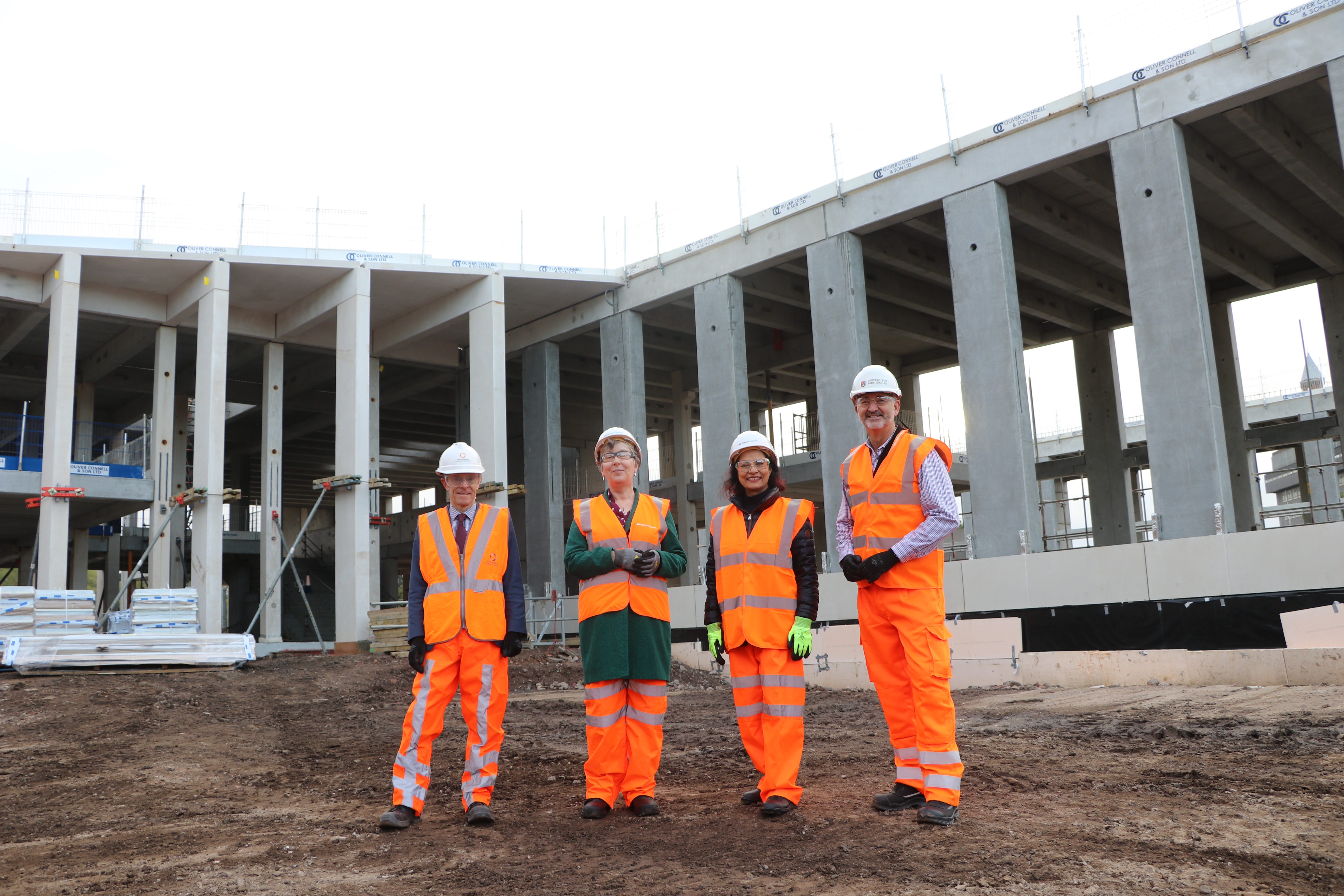 Mayor of the West Midlands Andy Street, Cllr Karen McCarthy (Birmingham City Council), Anita Bhalla (GBSLEP) and Trevor Payne (University of Birmingham)