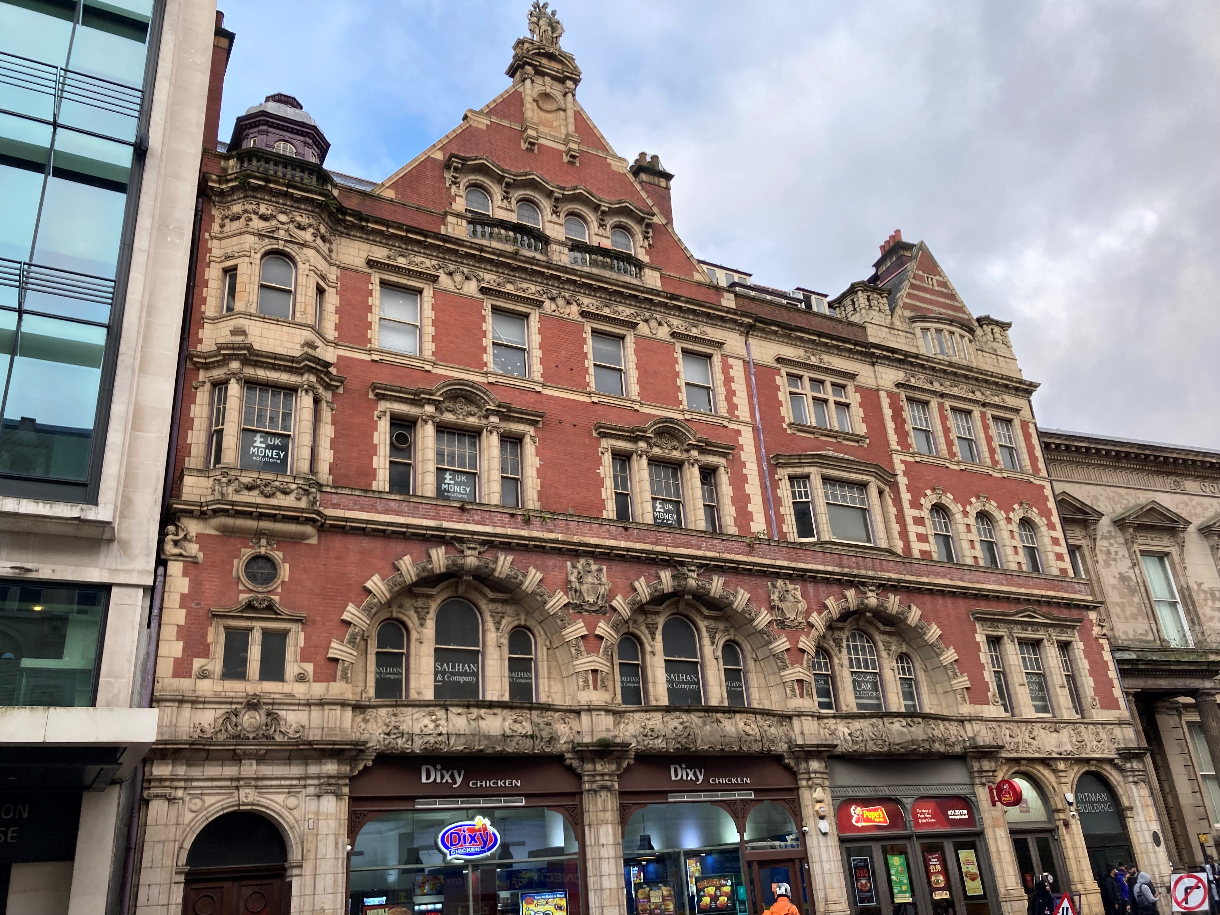 The Murdoch Chambers & Pitman Building in Corporation Street is believed to have been home to Britain's first vegetarian restaurant
