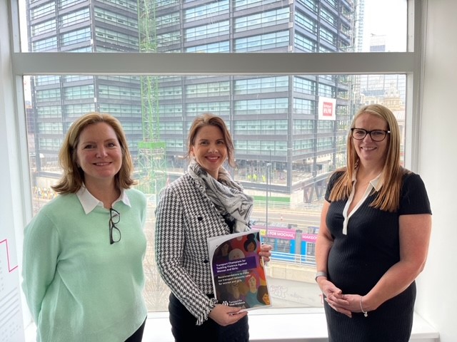 (Left to right): WMCA chief executive Laura Shoaf, Transport Minister Trudy Harrison and TfWM executive director Anne Shaw at the presentation of the new set of recommendations on making the transport network safer for women and girls.