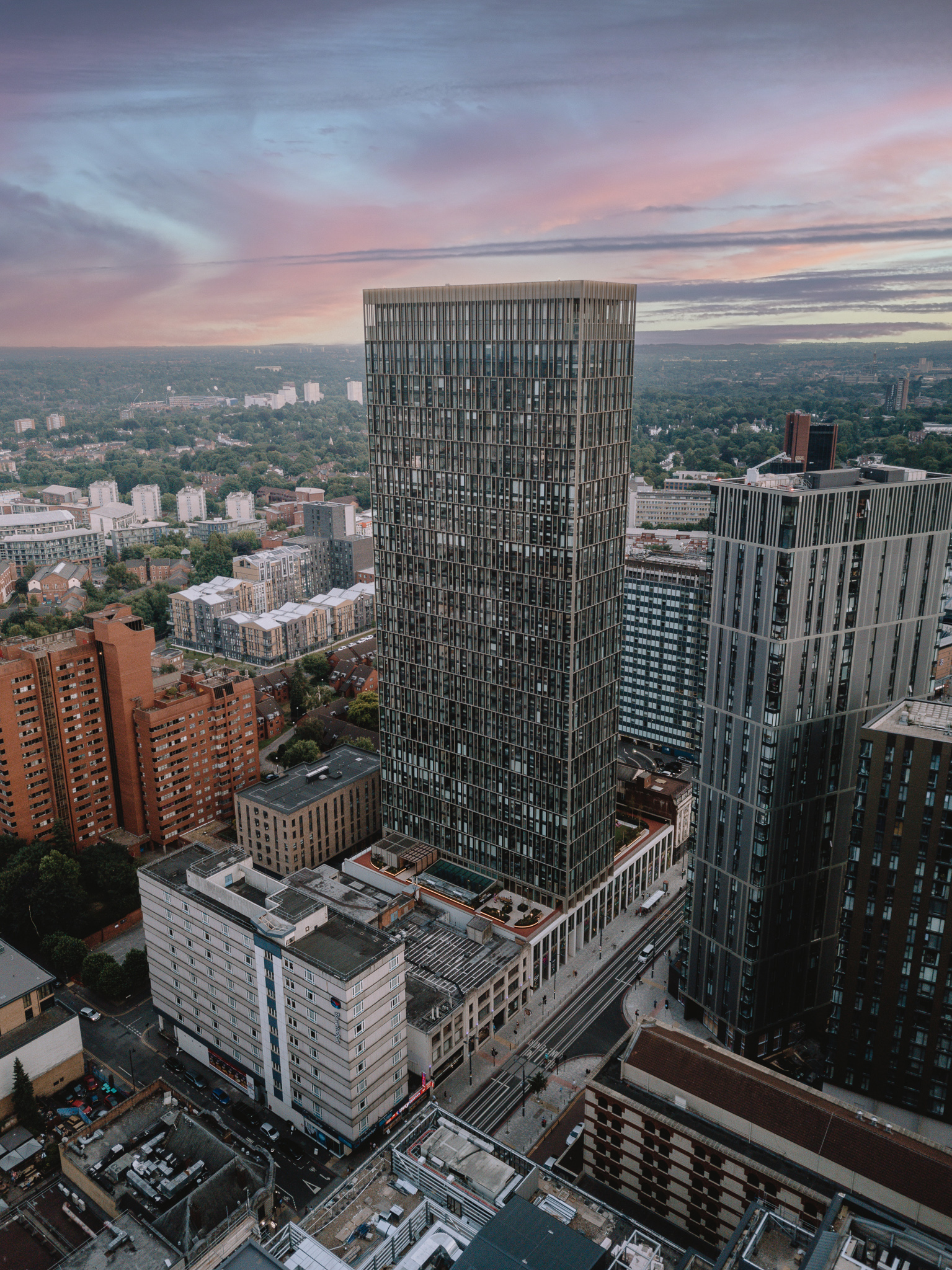 The 42-storey high tower in Birmingham named Moda, The Mercian.